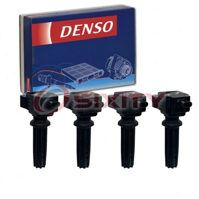 4 pc Denso Direct Ignition Coils for 2015-2019 Ford Mustang 2.3L L4 Spark pt - Image 1 of 4
