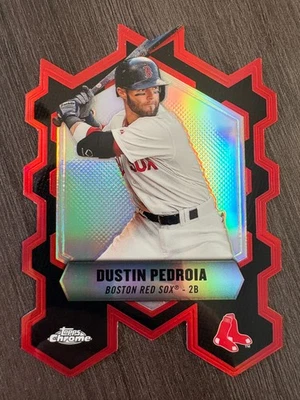 2013 Topps Chrome Dustin Pedroia #CC-DPE 铬连接折射模切 — 第 1/2 张图片