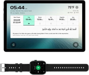 Orologio Azan Digitale Aggiornato 10" con Set Orologio Corano Islamico per Musulmani, Preghiera  - Foto 1 di 12