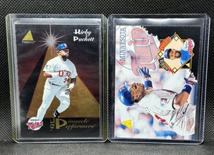 Kirby Puckett 1995 Pinnacle Performers + Pin Redemption #18 Lot Twins - Picture 1 of 6