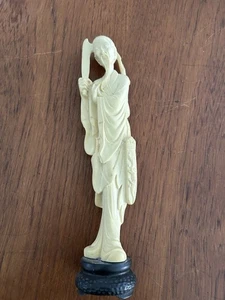 Collectible Japanese Alabaster Carved Statue 13” - Picture 1 of 4