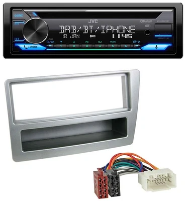 JVC Bluetooth MP3 USB DAB CD Autoradio für Honda Civic 04-06 silber autom. Klima - Bild 1 von 4