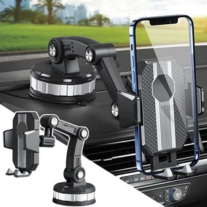 Car Van Trunk Phone Holder Stand Windscreen Dashboard Mobile Support GPS Suction - Picture 1 of 14