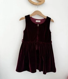 Lacey Lane Dress Size 3 Short Velvet Dark Red Burgundy A Line Lined Zip Party - Picture 1 of 10