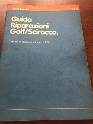 AUTOMOBILE VOLKSWAGEN GUIDA RIPARAZIONI GOLF/SCIROCCO CAMBIO MECC. 4 MARCE-1979 - Immagine 1 di 4
