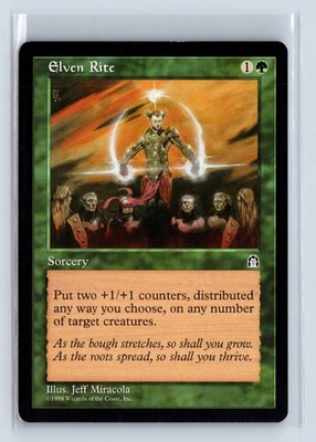 (3x) ELVEN RITE – MTG Magic the Gathering Card – Stronghold – Uncommon - Image 1 of 4