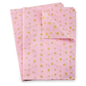 50 Sheets Pink with Metallic Gold Star Tissue Paper Bulk,20" x 28",Pink Tissu... - Picture 1 of 7