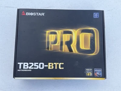 New BIOSTAR TB250-BTC PRO Motherboard Intel B250 LGA1151 ATX 6 GPU Mining Rig - Image 1 of 4