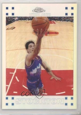 2007-08 Topps Chrome Refractor /999 John Stockton #98 HOF - Image 1 of 2