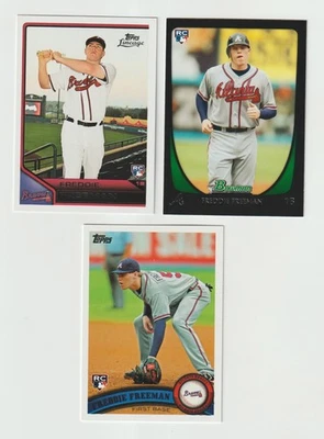 Lote de radiocontrol Topps Bowman Lineage Freddie Freeman 2011 (3) Atlanta Braves *BCGUYS* Foto 1 de 2