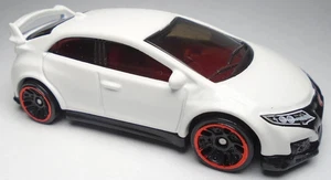 2017 HOT WHEELS HW NIGHTBURNERZ '18 HONDA CIVIC TYPE R WHITE DIECAST 2 3/4" AC9 - Picture 1 of 2