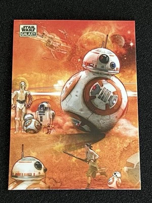 Mini refrator de diamante 2024 Topps Chrome Star Wars Galaxy Adventures of BB-8 #16 - Imagem 1 de 2