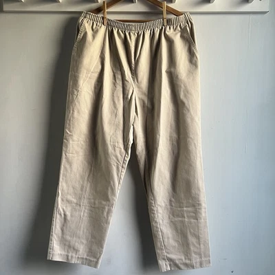 Pantalones para mujer Drapers and Damons color tostado talla 16P pierna ancha Foto 1 de 4