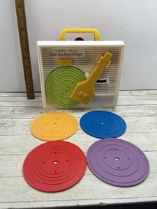 Fisher Price Music Record Player With 5 Discs Mattel 2014 Fully Working Free P&P - Picture 1 of 11