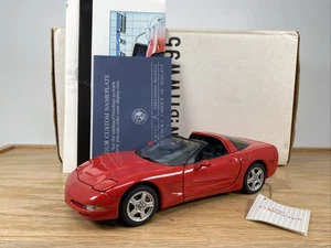 1/24 Franklin Mint 1997 Chevrolet Corvette Coupe Red B11WW95 READ ! - Picture 1 of 19