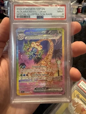 2024 POKEMON TCG - SURGING SPARKS #242 ALOLAN EXEGGUTOR EX SIR PSA 9 MINT 🔥 - Image 1 of 2