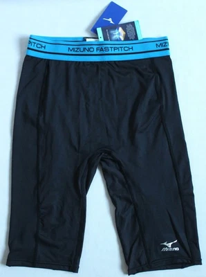 Mizuno Fastpitch Women Size M Low Rise Compression Sliding Shorts Black Softball - Image 1 of 4