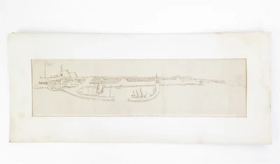 Jasper Danckaerts Map New York from Brooklyn Heights Facsimile of 1679 Original - Image 1 of 4