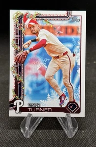 Cappello Babbo Natale 2025 Topps Holiday Trea Turner variante immagine SP Phillies #H90 - Foto 1 di 1