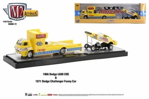 M2 Machines Auto Hauler 72 1966 Dodge L600 COE 1971 Dodge Challenger - Picture 1 of 1