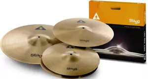 Stagg Pro Drum Set Cymbals, 14" Hi-Hat, 16" Crash, 20" Ride - Picture 1 of 2