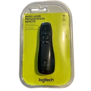 Logitech R400 Puntero Láser Presentador Inalámbrico Remoto con Estuche con Cremallera - Imagen 1 de 7