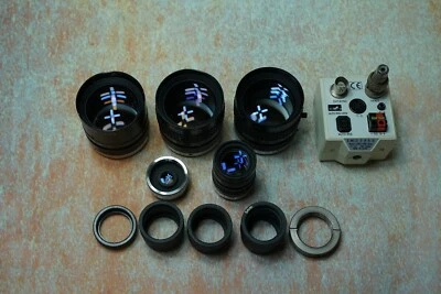 TV lenses Pentax 50mm,25m Cosmicar 50mm + rings PC Pacific CSC-795 PAL camera - Image 1 of 4