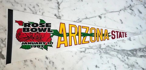ARIZONA STATE 1987 ROSE BOWL PENNANT Cover