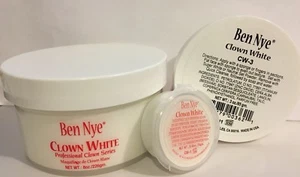 Ben Nye Clown White Pick 0.65oz / 1.75oz / 3oz / 8oz / 16oz New - Picture 1 of 9