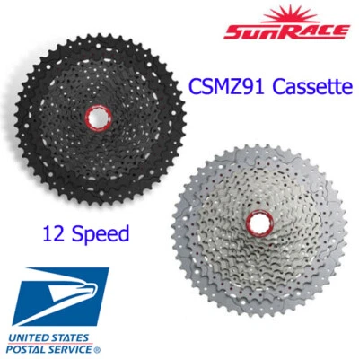 Sunrace CS MZ91 MX91 12 Speed 10-50T Cassette For Sunrace MX90 32H Freehub MTB - Image 1 of 2