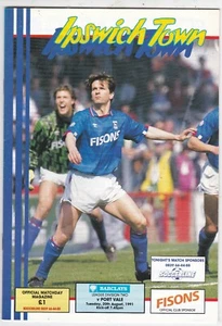 IPSWICH TOWN HOME PROGRAMMES 1991/92 - CHOOSE FROM DROP DOWN LIST 11/12/2024 - Picture 1 of 27