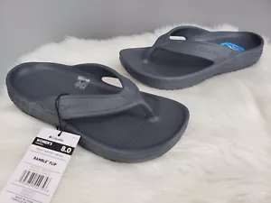 NEW Columbia Woman's Lightweight Ramble Flip Flops Size 8 Gray Graphite - Picture 1 of 7