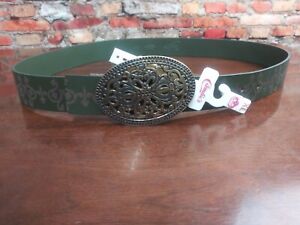 Candie's Genuine Italian Leather Womens Belt. Size XL Brown New No Tags