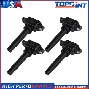 Set of 4 New For 2017-2018 Toyota Yaris iA 1.5L I4 UF822 Ignition Coil - Picture 1 of 9