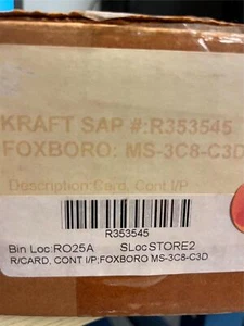 Foxboro Card Cont I/P MS-3C8-C3D - Picture 1 of 3