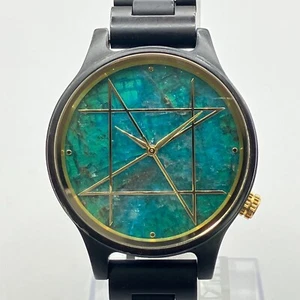 Orologio NOZ Blu Verde Apatite Pietra Naturale Orologio Uomo Donna Apatite Giappone - Foto 1 di 2