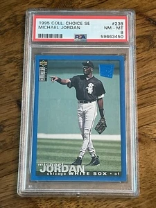 1995 Collector's Choice SE MICHAEL JORDAN #238 Blue PSA 8 - NM MINT - Picture 1 of 2
