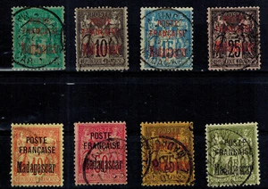 Timbre de Madagascar Colonie N° 14 au 21 oblitérés - Picture 1 of 1