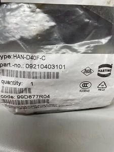 Harting 09 21 040 3101 / 09210403101 (NEU IM KARTON) - Bild 1 von 2