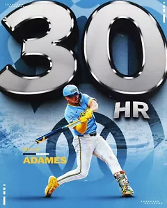 Willy Adames 30 Homeruns Collage 2024 Milwaukee Brewers 8x10 MLB Baseball Foto - Bild 1 von 1