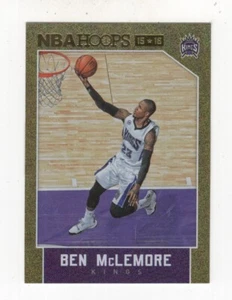 2015-16 NBA HOOPS BASKETBALL GOLD BEN McLEMORE SACRAMENTO KINGS #215 - Picture 1 of 2