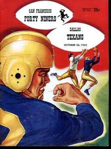 1952 San Francisco 49ers v Dallas Texans Program Only Year Ex 5253 - Picture 1 of 4