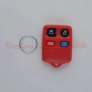 Repuesto de alarma remota de entrada sin llave para Ford 4 botones hágalo usted mismo programación rojo - Imagen 1 de 1