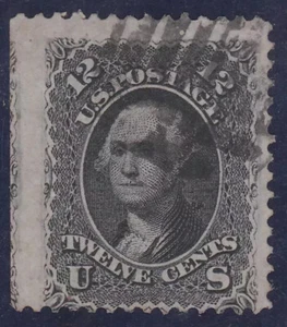 USA 1861, Sc69, imperfor. left+other stamp, 12 CENTS black type II, twice signed - Picture 1 of 3