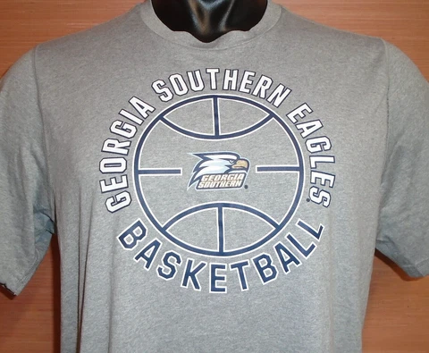Georgia Southern University GSU Eagles Basketball Mens Gray Adidas T-Shirt Large Cover