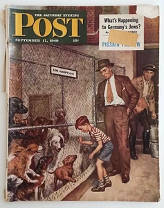 Vintage Saturday Evening POST Magazine Sept 17, 1949 - Picture 1 of 10