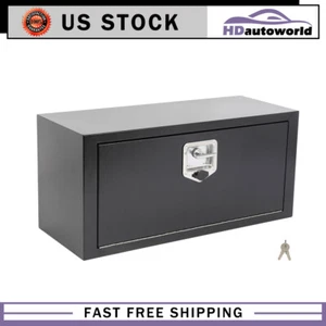 Caja de herramientas de almacenamiento de camión debajo de la carrocería de hierro de alta resistencia 30"X12"X14" con bloqueo - Imagen 1 de 14