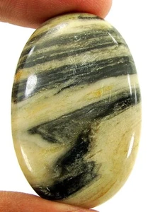 86.45 Ct Natural Zebra Jasper Loose Gemstone Cabochon Wire Wrap Stone - 22968 - Picture 1 of 2