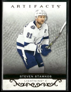 Tarjeta 2021-22 U D Artifacts #115 Steven Stamkos Tampa Bay Lightning oro rosa - Imagen 1 de 2