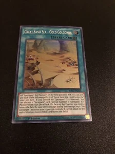 Yugioh! Great Sand Sea - Gold Golgonda - BLVO-EN055 - Súper Raro - 1ª Edición N - Imagen 1 de 1